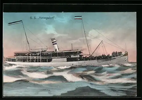 AK Passagierschiff SS Heringsdorf