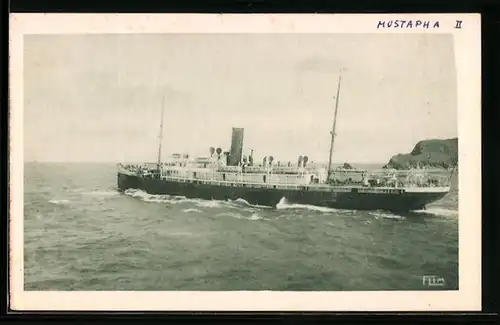 AK Passagierschiff Mustapha II sticht in See