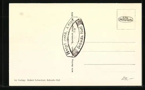 AK Schwäb. Hall, Hotel Adler