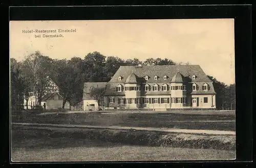 AK Darmstadt, Hotel-Restaurant Einsiedel