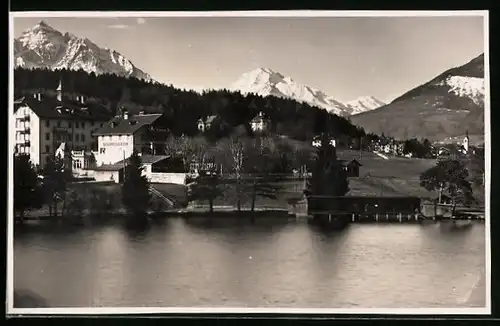 AK Lans, Ortspartie mit Hotel Lansersee