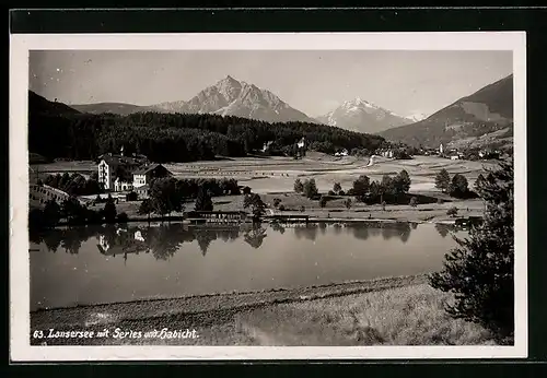 AK Lans, Lansersee mit Blick auf Serles und Habicht