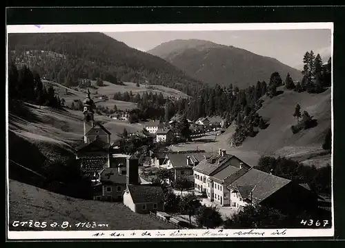 AK Gries a. Brenner, Totalansicht im Sonnenschein