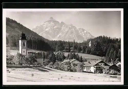 AK Lans, Teilansicht mit Kirche und Serles