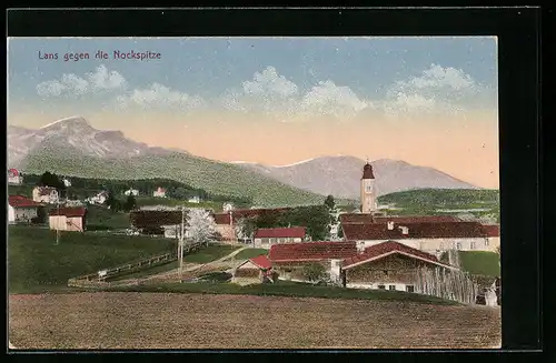 AK Lans, Ortsansicht gegen die Nockspitze