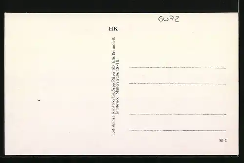 AK Lans, Teilansicht mit Kirche und Nordkette