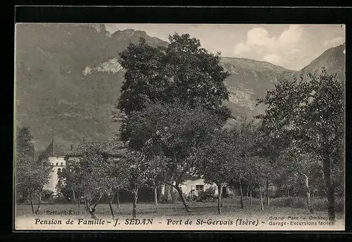 AK Port de St-Gervais, Pension de Famille J. Sedan