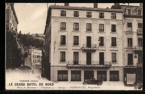 AK Vienne, Le Grand Hotel Du Nord, Place de Miremont