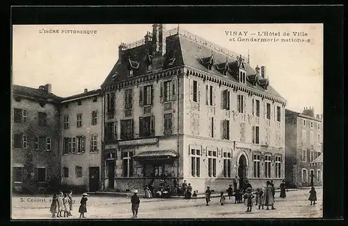 AK Vinay, L`Hotel de Ville et Gendarmerie nationale