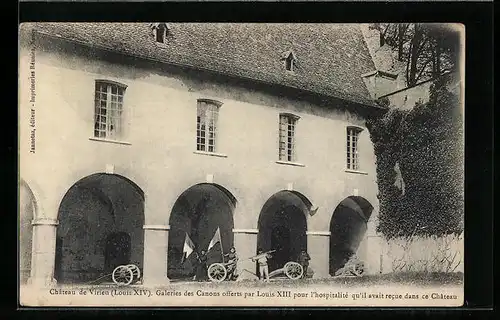 AK Val-de-Virieu, Chateau de Virieu, Galeries des Canons