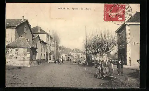 AK Morestel, Quartier de la Gare