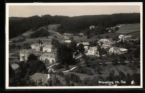 AK Waxenberg, Dorf aus der Vogelschau
