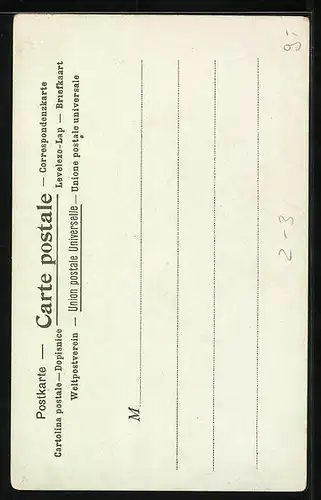 Lithographie La Poste en Egypte