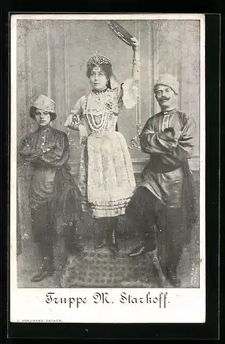 AK Truppe M. Starkoff in Trachten