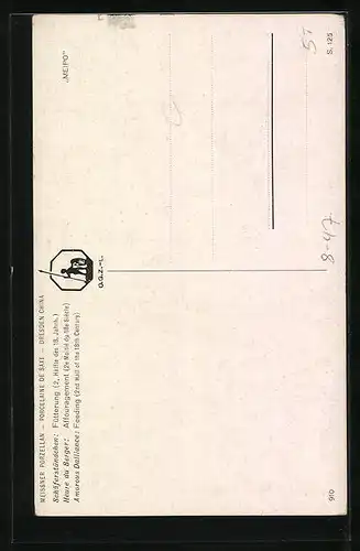 AK Meissner Porzellan: Schäferstündchen, Fütterung, 2. Hälfte d. 18. Jahrh.