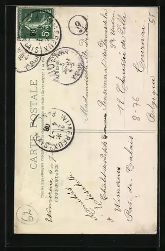 AK Boulogne-sur-Mer, Pêcheuse de Crevettes