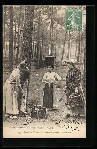 AK Landes, Résinières faisant la causette, Forstwirtschaft