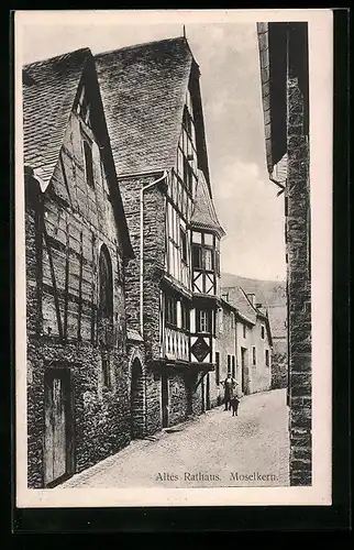 AK Moselkern, Strasse am alten Rathaus