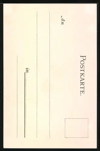 Lithographie Starnberg, Schloss Berg im herbstlichen Abendlicht