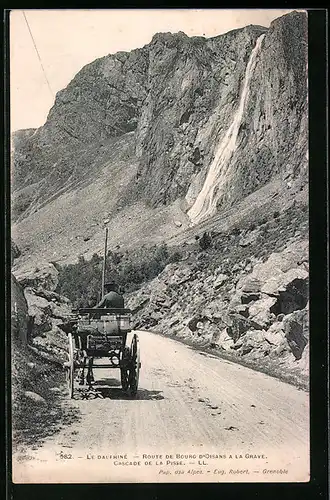 AK Bourg-d`Oisans, Route de Bourg-d`Oisans a la Grave, Cascade de la Pisse