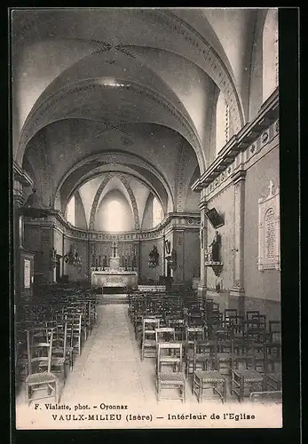 AK Vaulx-Milieu, Interieur de l`Eglise