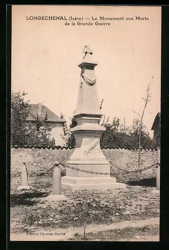 AK Longechenal, Le Monument aux Morts de la Grande Guerre