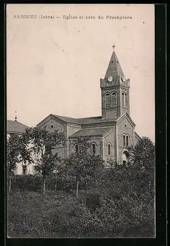 AK Sardieu, Eglise et coin du Presbytere