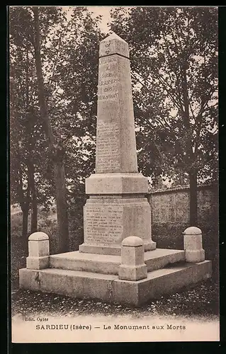 AK Sardieu, Le Monument aux Morts