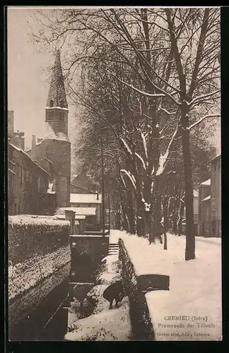 AK Crémieu, Promenade des Tilleuls