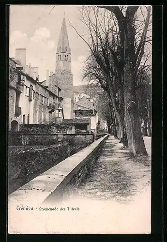 AK Crémieu, Promenade des Tilleuls