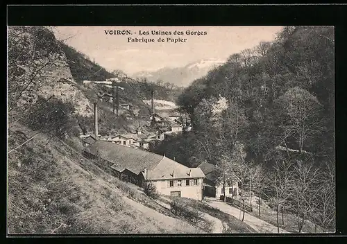 AK Voiron, Les Usines des Gorges, Fabrique de Papier