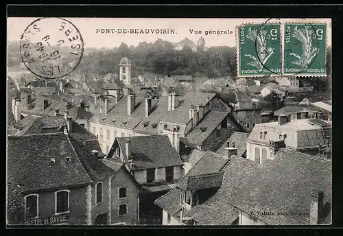 AK Pont-de-Beauvoisin, Vue générale