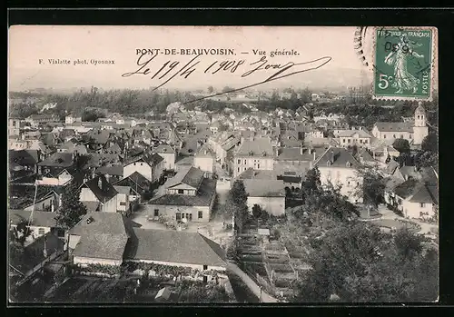 AK Pont-de-Beauvoisin, Vue générale