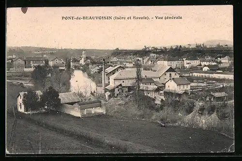 AK Pont-de-Beauvoisin, Vue générale