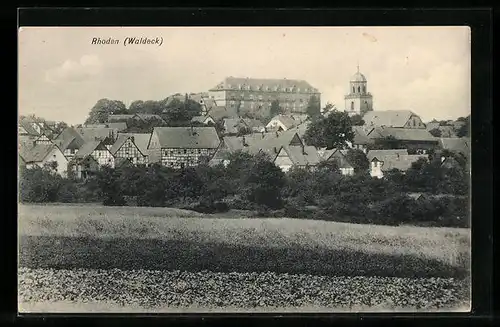 AK Rhoden i. Waldeck, Blick über den Ort
