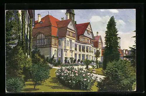 Künstler-AK Falkenstein i. T., Obertaunusheim, Hauptgebäude
