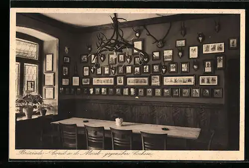 AK Cond a. d. Mosel, Innenansicht vom Gasthaus Brixiade