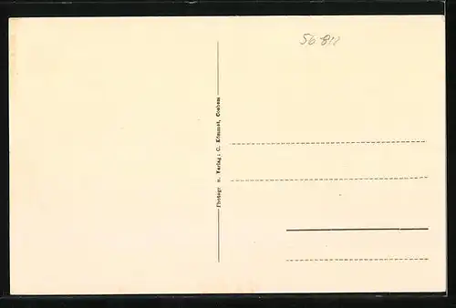 AK Cond a. d. Mosel, Innenansicht vom Gasthaus Brixiade