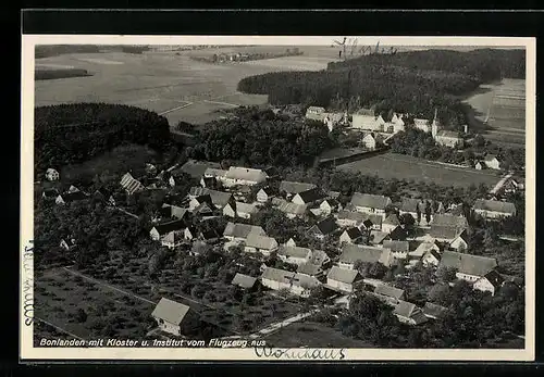 AK Bonlanden, Fliegeraufnahme vom Kloster u. Institut