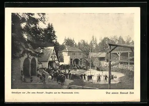 AK Heidenheim, Volksschausspiel, Schlussszene aus Der arme Konrad