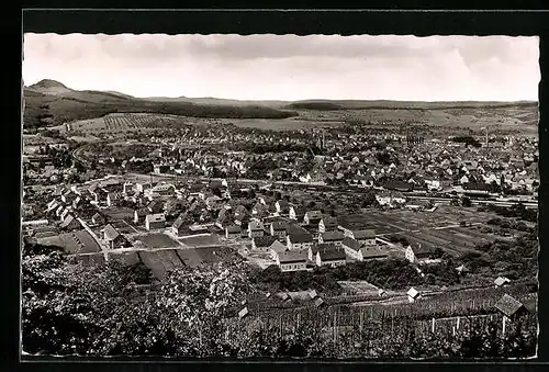 AK Metzingen, Gesamtansicht aus der Vogelschau