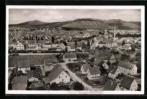 AK Metzingen, Ortsansicht aus der Vogelschau
