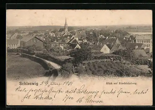 AK Schleswig, Blick auf Friedrichsberg
