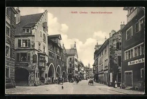 AK Lindau, Blick in die Maximilianstrasse