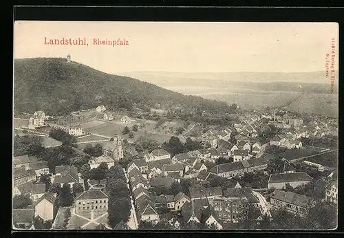 AK Landstuhl /Rheinpfalz, Ortsansicht aus der Vogelschau
