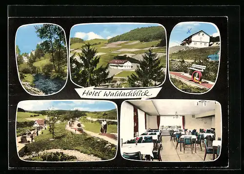 AK Oberschwandorf, Hotel-Restaurant-Cafe Waldachblick, Bes. Familie Schnupp