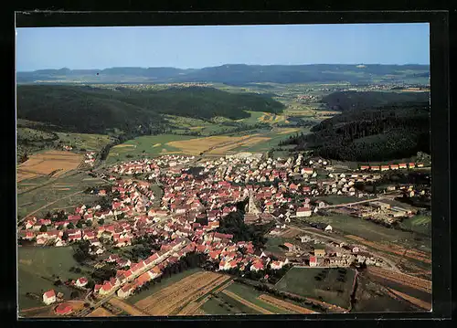 AK Rangendingen /Hohenzollern, Totalansicht aus der Vogelschau