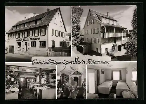 AK Frickenhausen, Gasthaus zum Stern, Innenansichten