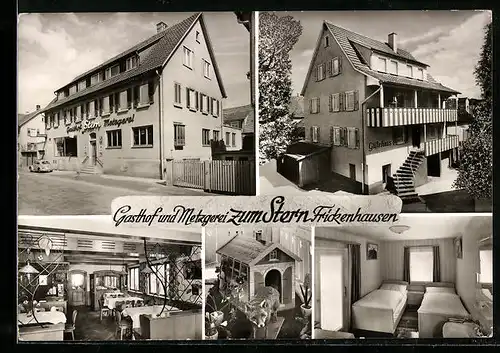 AK Frickenhausen, Gasthaus zum Stern, Innenansichten