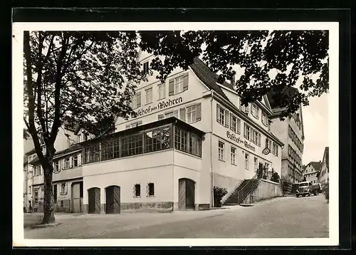 AK Hechingen /Hohenz., Gasthof zum Mohren von Fritz Heim am Schlossplatz